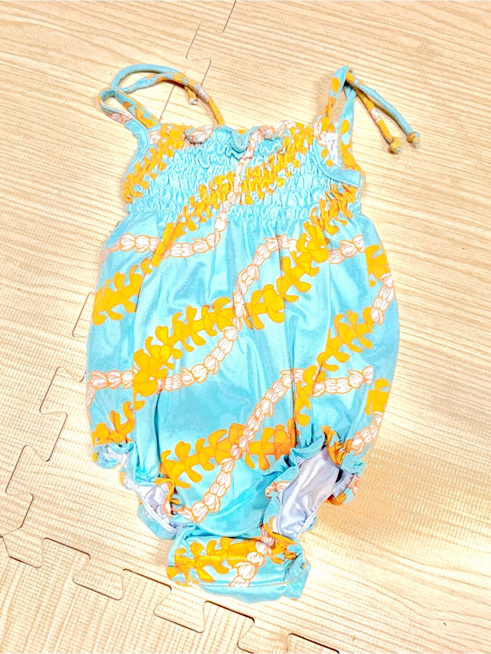 Hamakua Keiki Hawaiian Floral Baby Romper Size 3-6 Months